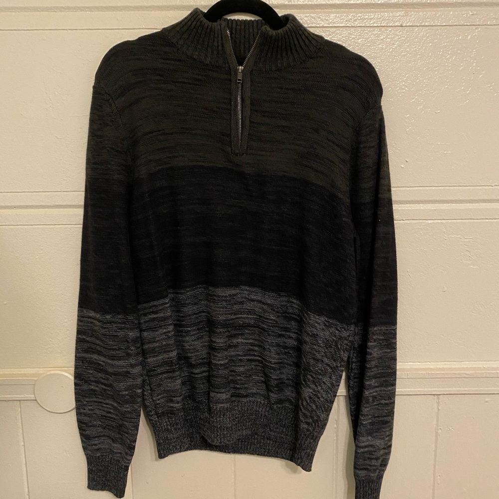 Quarter zip collar sweater